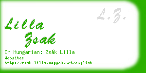 lilla zsak business card